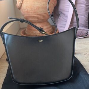 Celine Croque Shoulder Bag Black - Authentic